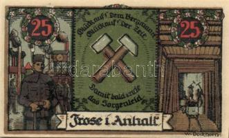 Német Birodalom/Weimari Köztársaság/Frose 1921. 25Pf + 50Pf (3x)+ 75Pf + 1M 6 klf db, teljes sor T:I