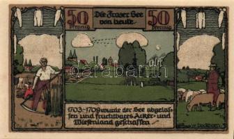 Német Birodalom/Weimari Köztársaság/Frose 1921. 25Pf + 50Pf (3x)+ 75Pf + 1M 6 klf db, teljes sor T:I