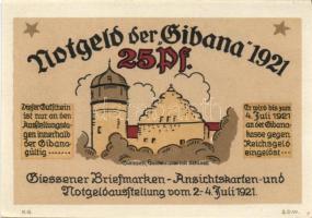 Német Birodalom/Weimari Köztársaság/Griessen 1921. 10Pf + 25Pf + 50Pf 3 klf db, teljes sor T:I