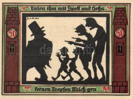 Német Birodalom/Weimari Köztársaság/Glauchau 1921. 50Pf (6x) 6 klf db, teljes sor T:I