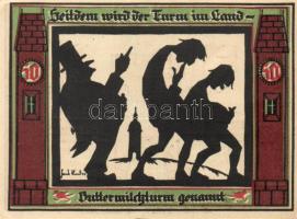 Német Birodalom/Weimari Köztársaság/Glauchau 1921. 50Pf (6x) 6 klf db, teljes sor T:I