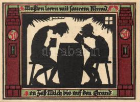 Német Birodalom/Weimari Köztársaság/Glauchau 1921. 50Pf (6x) 6 klf db, teljes sor T:I