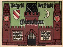 Német Birodalom/Weimari Köztársaság/Glauchau 1921. 50Pf (6x) 6 klf db, teljes sor T:I