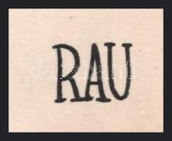 Rau Tibor (1934-2000): Mexikó (karikatúra). Tus, papír. Jelzett. 16x16 cm