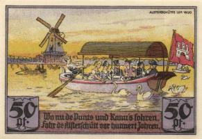 Német Birodalom/Weimari Köztársaság/Hamburg 1921. 50Pf (6x) 6 klf db, teljes sor T:I