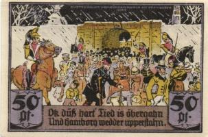 Német Birodalom/Weimari Köztársaság/Hamburg 1921. 50Pf (6x) 6 klf db, teljes sor T:I