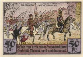 Német Birodalom/Weimari Köztársaság/Hamburg 1921. 50Pf (6x) 6 klf db, teljes sor T:I