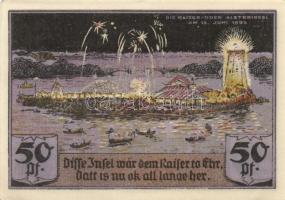 Német Birodalom/Weimari Köztársaság/Hamburg 1921. 50Pf (6x) 6 klf db, teljes sor T:I