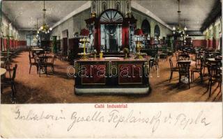 Vítkovice, Witkowitz; Café Industrial, interior. Amende & Holan Buchdruckerei (fa)