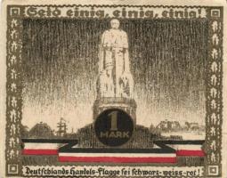 Német Birodalom/Weimari Köztársaság/Hamburg 1921. 50Pf perem és értékjelzés ezüsttel felülnyomva + 1...