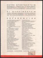 cca 1944 Arnheim páncélszekrények és óvóhely ajtók reklám Légoltalom felirattal. 4 p Hajtva