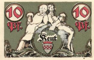 Német Birodalom/Weimari Köztársaság/Hamm 1921. 10Pf (4x) + 25Pf (4x) + 50Pf (4x) összesen 12 klf db,...