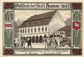 Német Birodalom/Weimari Köztársaság/Hamm 1921. 10Pf (4x) + 25Pf (4x) + 50Pf (4x) összesen 12 klf db,...