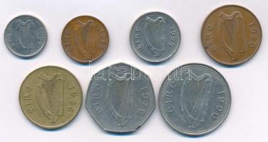 Írország 1979-1995. 1p-1P (7xklf) T:2-3
Ireland 1979-1995. 1 Penny - 1 Pound (7xdiff) C:XF-F
