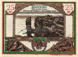 Német Birodalom/Weimari Köztársaság/Helgoland D.N. 20Pf + 25 Pf + 50Pf, 3 klf db, teljes sor T:I