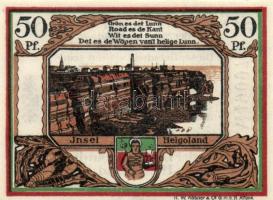 Német Birodalom/Weimari Köztársaság/Helgoland D.N. 20Pf + 25 Pf + 50Pf, 3 klf db, teljes sor T:I