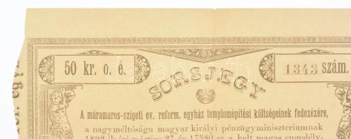Máramarossziget 1892. "A máramaros-szigeti ev. reform. egyház templomépítési költségeinek fedez...