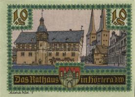 Német Birodalom/Weimari Köztársaság/Höxter 1921. 10Pf + 25 Pf + 50Pf, 3 klf db, teljes sor T:I