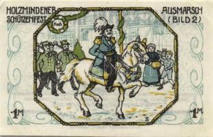 Német Birodalom/Weimari Köztársaság/Holzminden 1922. 1M (4x), 4 klf db, teljes sor T:I