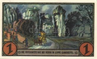 Német Birodalom/Weimari Köztársaság/Horn 1922. 50Pf (2x)+ 1M, 3 klf db, teljes sor T:I