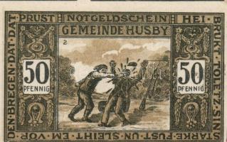 Német Birodalom/Weimari Köztársaság/Husby 1921. 50Pf (3x)+ 75Pf (3x), 6 klf db, teljes sor T:I