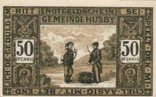 Német Birodalom/Weimari Köztársaság/Husby 1921. 50Pf (3x)+ 75Pf (3x), 6 klf db, teljes sor T:I