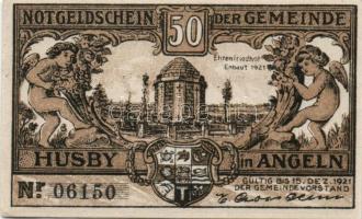 Német Birodalom/Weimari Köztársaság/Husby 1921. 50Pf (3x)+ 75Pf (3x), 6 klf db, teljes sor T:I