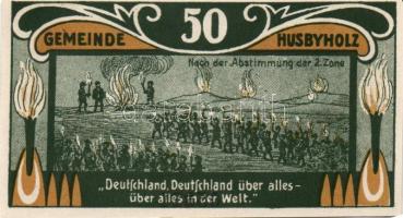 Német Birodalom/Weimari Köztársaság/Husbyholz 1921. 50Pf (6x), 6 klf db, teljes sor T:I