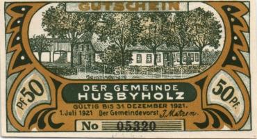 Német Birodalom/Weimari Köztársaság/Husbyholz 1921. 50Pf (6x), 6 klf db, teljes sor T:I