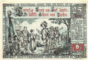 Német Birodalom/Weimari Köztársaság/Itzehoe 1920. 25Pf + 50Pf + 1M, 3 klf db, teljes sor T:I