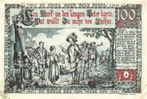 Német Birodalom/Weimari Köztársaság/Itzehoe 1920. 25Pf + 50Pf + 1M, 3 klf db, teljes sor T:I