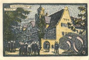 Német Birodalom/Weimari Köztársaság/Jena 1921. 10Pf + 25Pf + 50Pf (3x), 8 klf db, teljes sor T:I