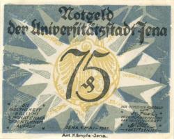 Német Birodalom/Weimari Köztársaság/Jena 1921. 10Pf + 25Pf + 50Pf (3x), 8 klf db, teljes sor T:I