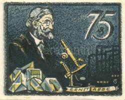 Német Birodalom/Weimari Köztársaság/Jena 1921. 10Pf + 25Pf + 50Pf (3x), 8 klf db, teljes sor T:I