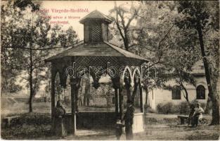 1907 Várgede, Várgedefürdő, Kúpele Hodejov, Hodejov; Fürdő udvar a térzene pavilonnal. Klein Márton kiadása / spa, courtyard of the bathhouse with music pavilion (EK)