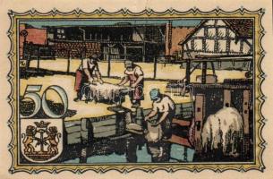 Német Birodalom/Weimari Köztársaság/Kirchain 1921. 25Pf + 50Pf + 75Pf, 3 klf db, teljes sor T:I