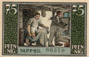 Német Birodalom/Weimari Köztársaság/Kirchain 1921. 25Pf + 50Pf + 75Pf, 3 klf db, teljes sor T:I