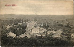 1909 Várgede, Hodejov; látkép, templom. Klein Márton kiadása / general view, church (fa)