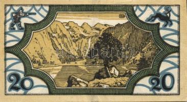 Német Birodalom/Weimari Köztársaság/Königssee 1921. 10Pf + 20Pf + 25Pf, 3 klf db, teljes sor T:I,II