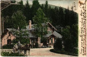 1904 Lőcsefüred, Lőcse-fürdő, Levocské Kúpele (Lőcse, Levoca); Fürdőház. Braun Fülöp kiadása / spa, bathhouse (EK)