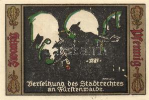 Német Birodalom/Weimari Köztársaság/Fürstenwalde 1921. 20Pf (3x)+ 25Pf (3x) + 50Pf (3x), összesen 9 ...