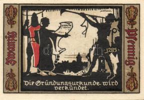 Német Birodalom/Weimari Köztársaság/Fürstenwalde 1921. 20Pf (3x)+ 25Pf (3x) + 50Pf (3x), összesen 9 ...