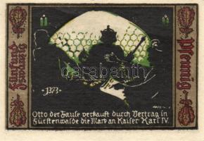 Német Birodalom/Weimari Köztársaság/Fürstenwalde 1921. 20Pf (3x)+ 25Pf (3x) + 50Pf (3x), összesen 9 ...