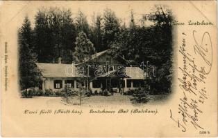 1900 Lőcsefüred, Lőcse-fürdő, Levocské Kúpele (Lőcse, Levoca); Fürdőház. Schmidt Edgar kiadása / Badehaus / spa, bathhouse (kis szakadás / small tear)