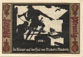 Német Birodalom/Weimari Köztársaság/Fürstenwalde 1921. 75Pf (3x), 3 klf db, teljes sor T:I