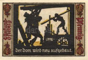 Német Birodalom/Weimari Köztársaság/Fürstenwalde 1921. 75Pf (3x), 3 klf db, teljes sor T:I