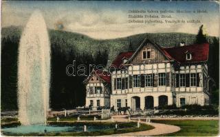 1921 Dobsina, Dobschau; Dobsinai jégbarlang, Vendéglő és szálloda. Josef Babágh kiadása / Eishöhle Dobsina Hotel / Dobsinská ladová jaskyna, Hostinec a Hotel / ice cave, restaurant and hotel (EK)