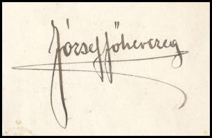 cca 1900 József Ágost főherceg (Habsburg József kormányzó) (1872-1962) autográf levele ismeretlen ka...