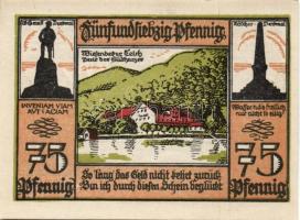 Német Birodalom/Weimari Köztársaság/Lautenberg 1921. 25Pf + 50Pf + 75 Pf + 100Pf, 4 klf db, teljes s...