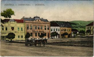 1922 Dobsina, Dobschau; Fő tér, Altstock üzlete / main square, shop (EK)